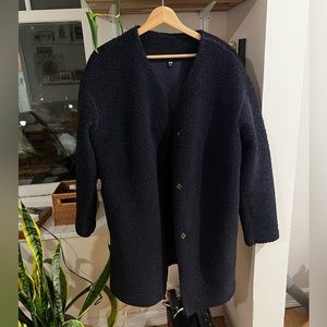 Unique pile fleece winter coat